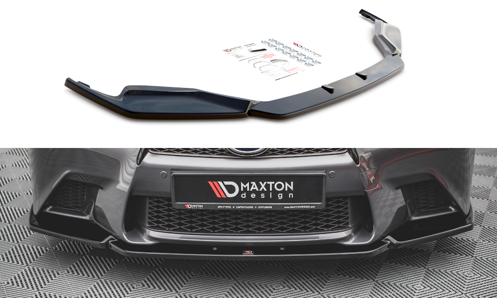 MAXTON DESIGN FRONT SPLITTER V.1 LEXUS GS F SPORT MK4 (L10)