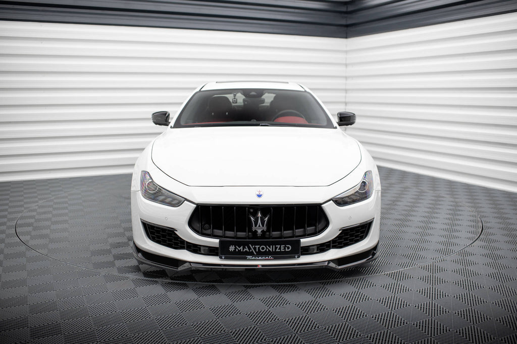 MAXTON DESIGN Front Splitter V.1 Maserati Ghibli Mk3 Facelift