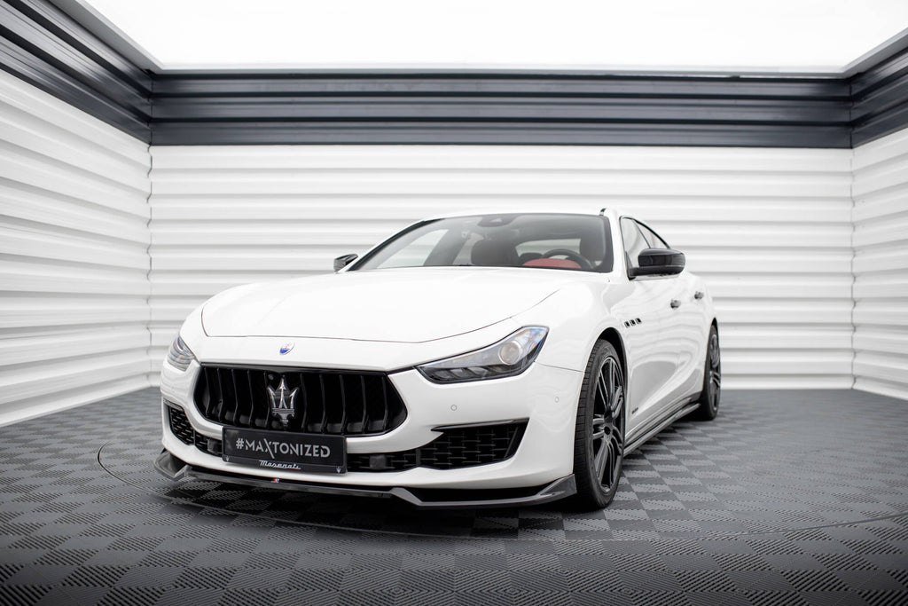 MAXTON DESIGN Front Splitter V.1 Maserati Ghibli Mk3 Facelift