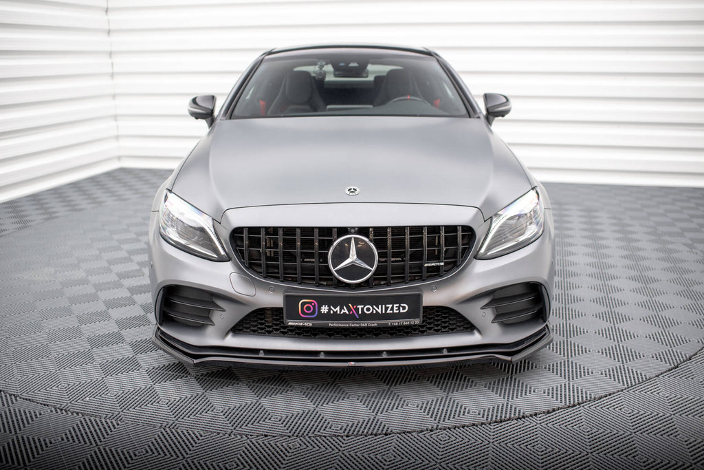 MAXTON DESIGN FRONT SPLITTER V.1 MERCEDES-AMG C43 COUPE / SEDAN C205 / W205 FACELIFT