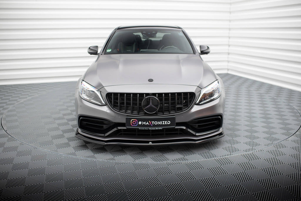 MAXTON DESIGN Front Splitter V.1 Mercedes-AMG C63 Sedan / Estate W205 Facelift