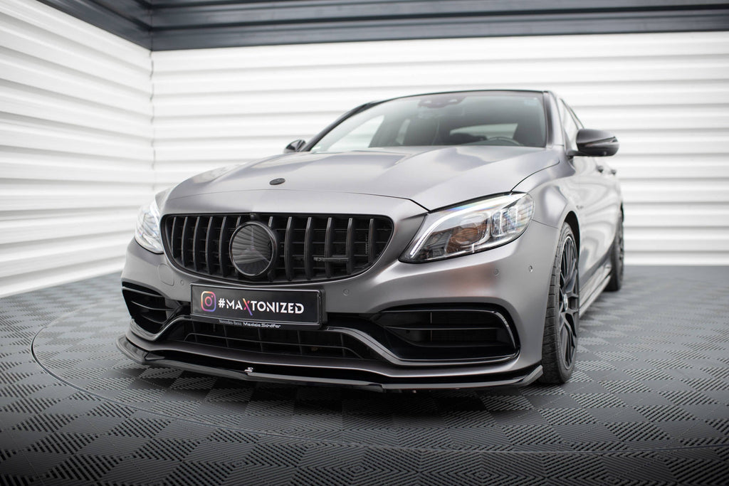 MAXTON DESIGN Front Splitter V.1 Mercedes-AMG C63 Sedan / Estate W205 Facelift