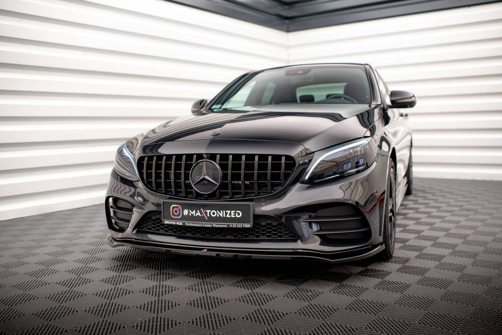 MAXTON DESIGN FRONT SPLITTER V.1 MERCEDES-BENZ C AMG LINE / COUPE W205 / C205 FACELIFT