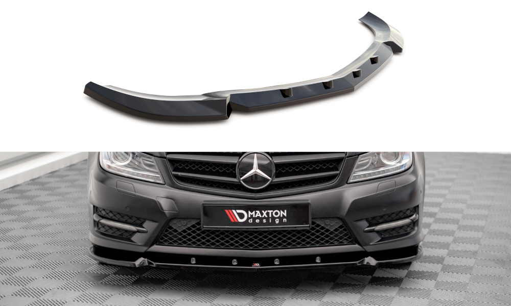 MAXTON DESIGN FRONT SPLITTER V.1 MERCEDES-BENZ C COUPE AMG-LINE C204