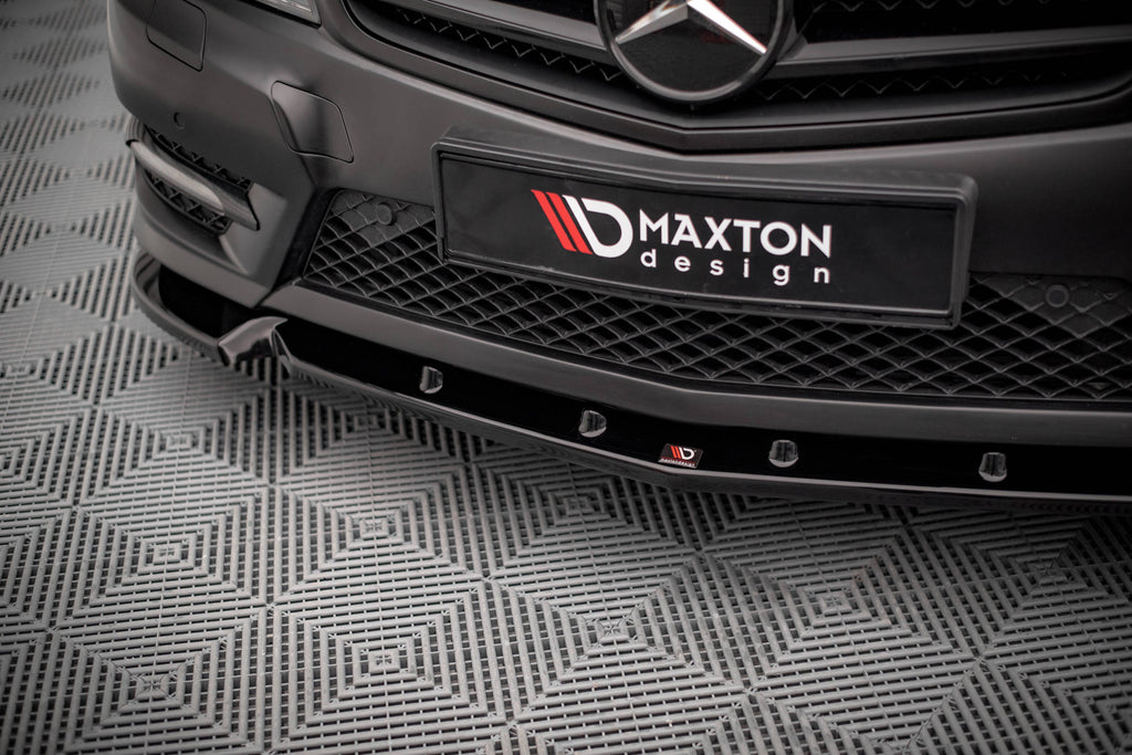 MAXTON DESIGN FRONT SPLITTER V.1 MERCEDES-BENZ C COUPE AMG-LINE C204