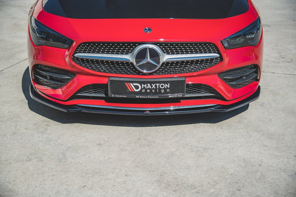 MAXTON DESIGN FRONT SPLITTER V.1 MERCEDES-BENZ CLA A35 AMG / AMG-LINE C118