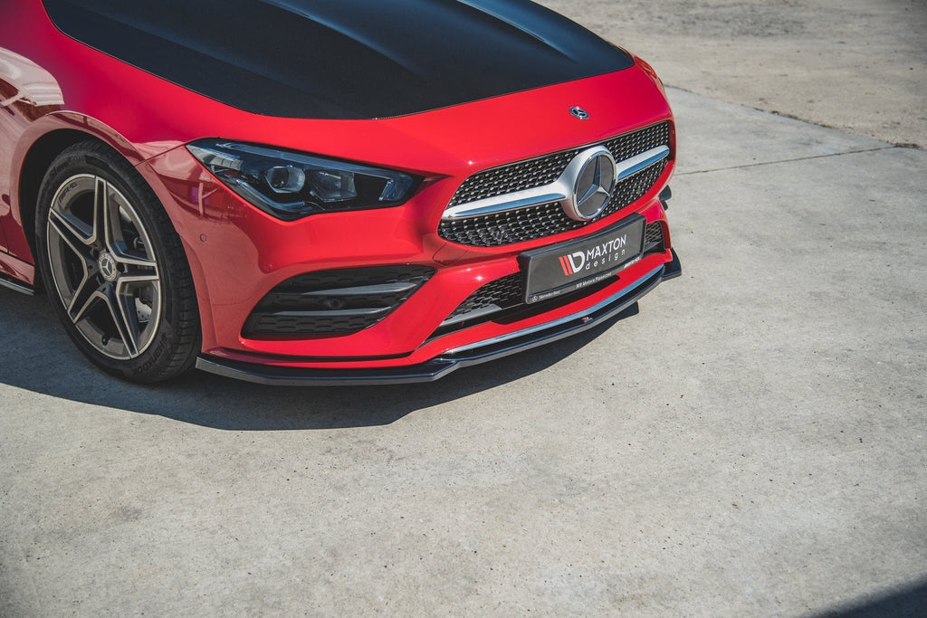 MAXTON DESIGN FRONT SPLITTER V.1 MERCEDES-BENZ CLA A35 AMG / AMG-LINE C118