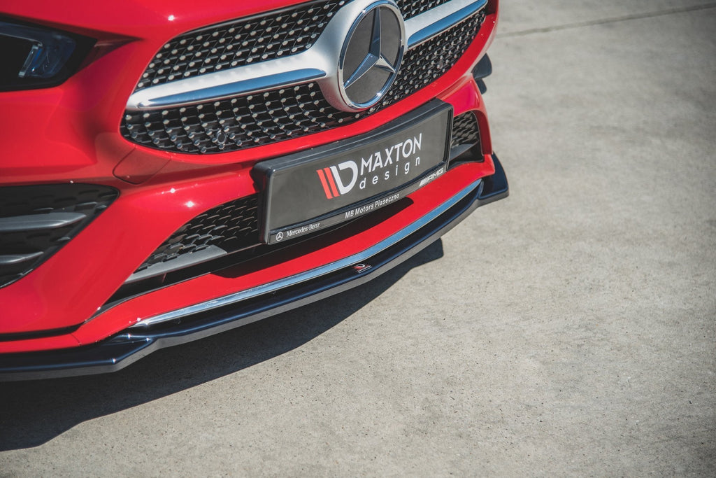 MAXTON DESIGN FRONT SPLITTER V.1 MERCEDES-BENZ CLA A35 AMG / AMG-LINE C118