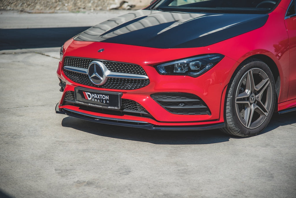 MAXTON DESIGN FRONT SPLITTER V.1 MERCEDES-BENZ CLA A35 AMG / AMG-LINE C118