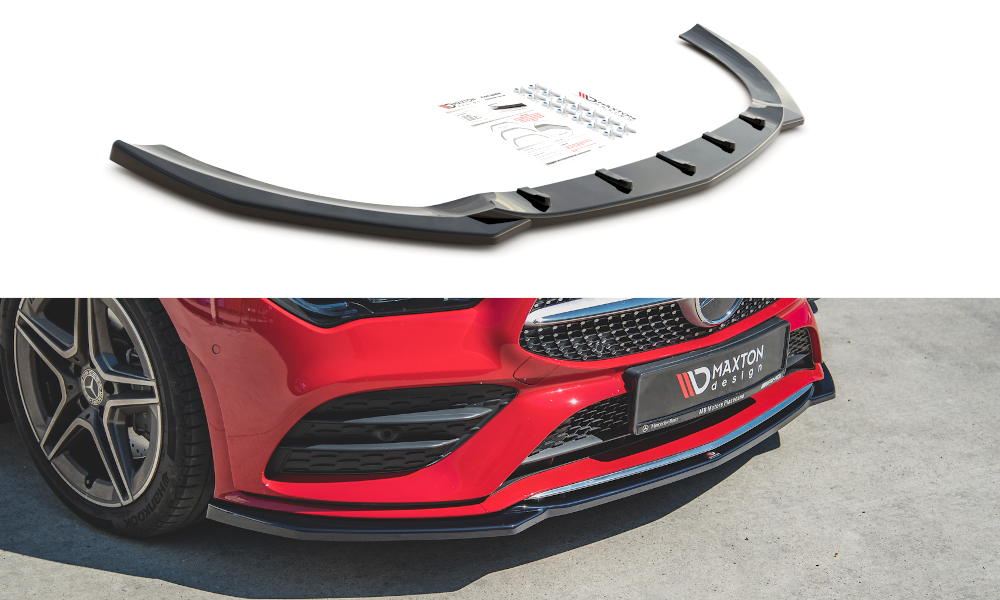 MAXTON DESIGN FRONT SPLITTER V.1 MERCEDES-BENZ CLA A35 AMG / AMG-LINE C118