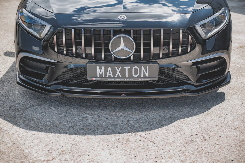 MAXTON DESIGN FRONT SPLITTER V.1 MERCEDES CLS AMG-LINE / 53AMG C257