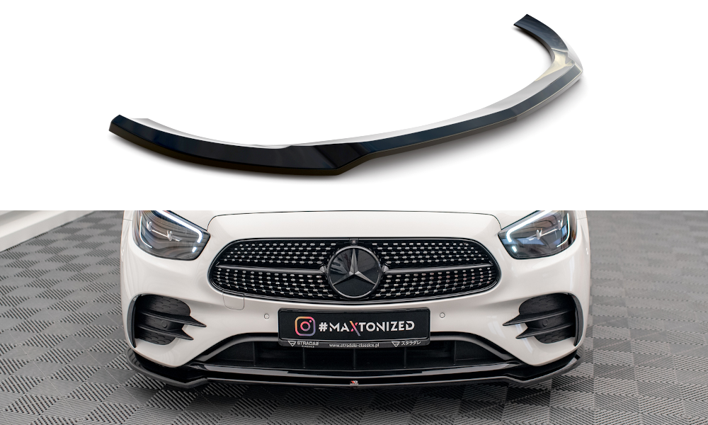 MAXTON DESIGN FRONT SPLITTER V.1 MERCEDES-BENZ E AMG-LINE W213 FACELIFT