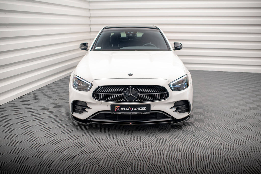 MAXTON DESIGN FRONT SPLITTER V.1 MERCEDES-BENZ E AMG-LINE W213 FACELIFT