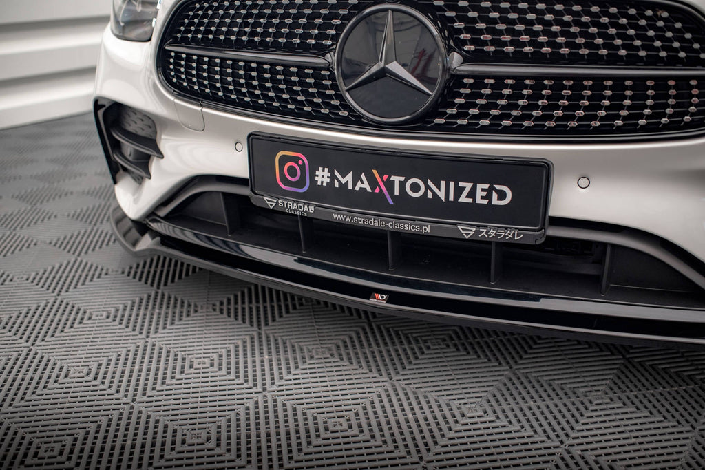 MAXTON DESIGN FRONT SPLITTER V.1 MERCEDES-BENZ E AMG-LINE W213 FACELIFT