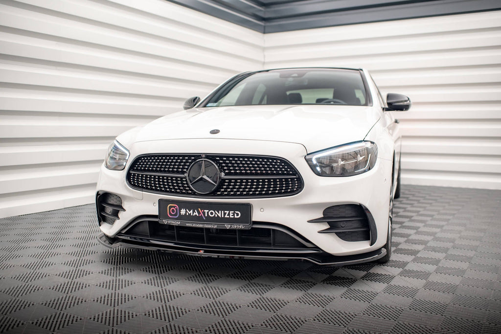 MAXTON DESIGN FRONT SPLITTER V.1 MERCEDES-BENZ E AMG-LINE W213 FACELIFT