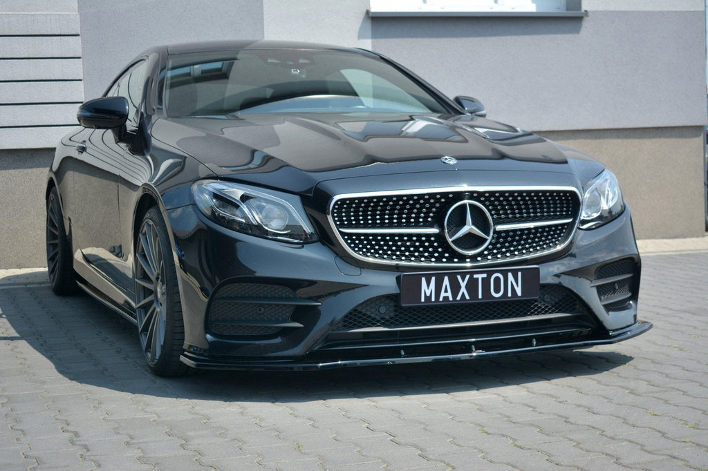 MAXTON DESIGN FRONT SPLITTER V.1 MERCEDES-BENZ E-CLASS W213 COUPE (C238) AMG-LINE / CABRIOLET (A238) AMG-LINE / 53 AMG