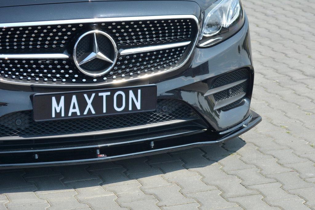 MAXTON DESIGN FRONT SPLITTER V.1 MERCEDES-BENZ E-CLASS W213 COUPE (C238) AMG-LINE / CABRIOLET (A238) AMG-LINE / 53 AMG