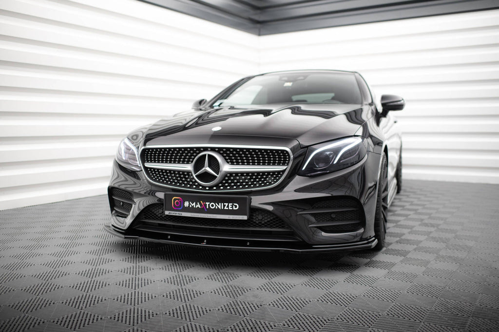 MAXTON DESIGN FRONT SPLITTER V.1 MERCEDES-BENZ E-CLASS W213 COUPE (C238) AMG-LINE / CABRIOLET (A238) AMG-LINE / 53 AMG