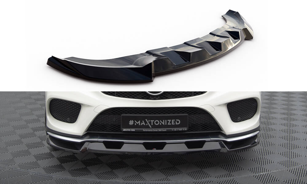 MAXTON DESIGN FRONT SPLITTER V.1 MERCEDES-BENZ GLE COUPE 43 AMG / AMG-LINE C292