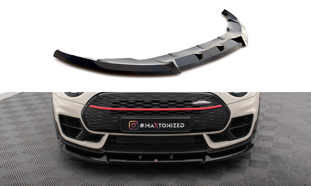 MAXTON DESIGN FRONT SPLITTER V.1 MINI COOPER CLUBMAN JOHN COOPER WORKS F54 FACELIFT