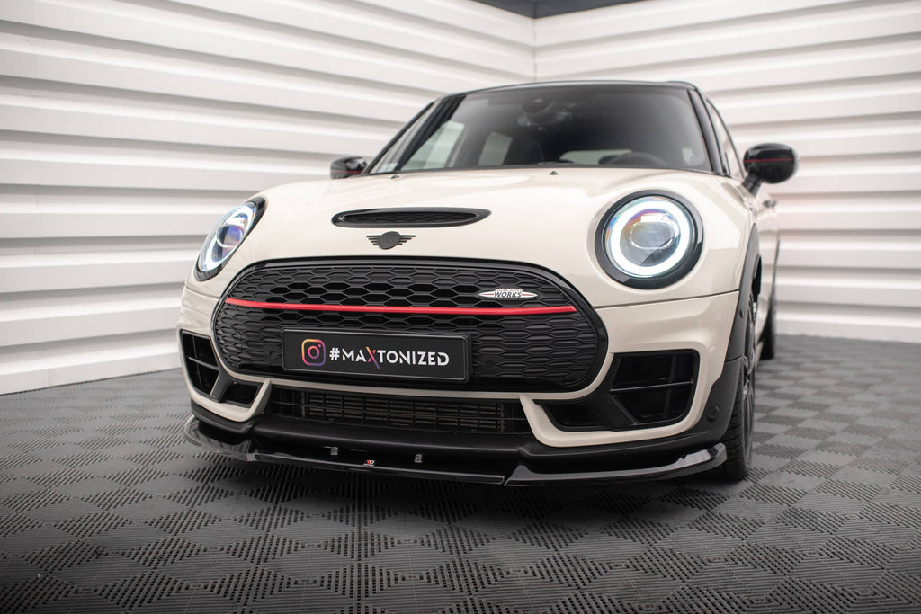 MAXTON DESIGN FRONT SPLITTER V.1 MINI COOPER CLUBMAN JOHN COOPER WORKS F54 FACELIFT