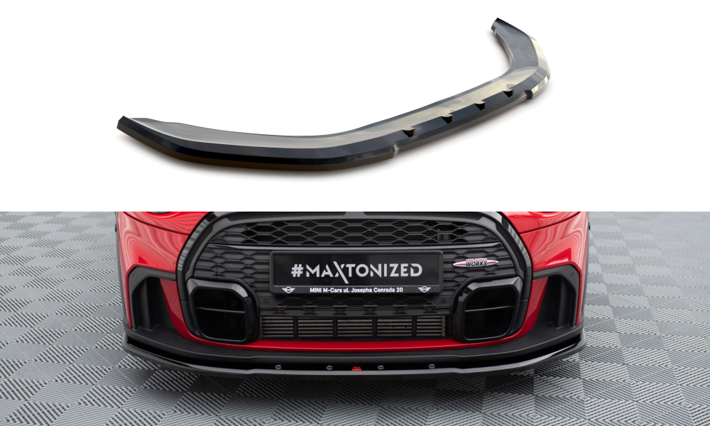 MAXTON DESIGN FRONT SPLITTER V.1 MINI COOPER S JOHN COOPER WORKS F56 FACELIFT