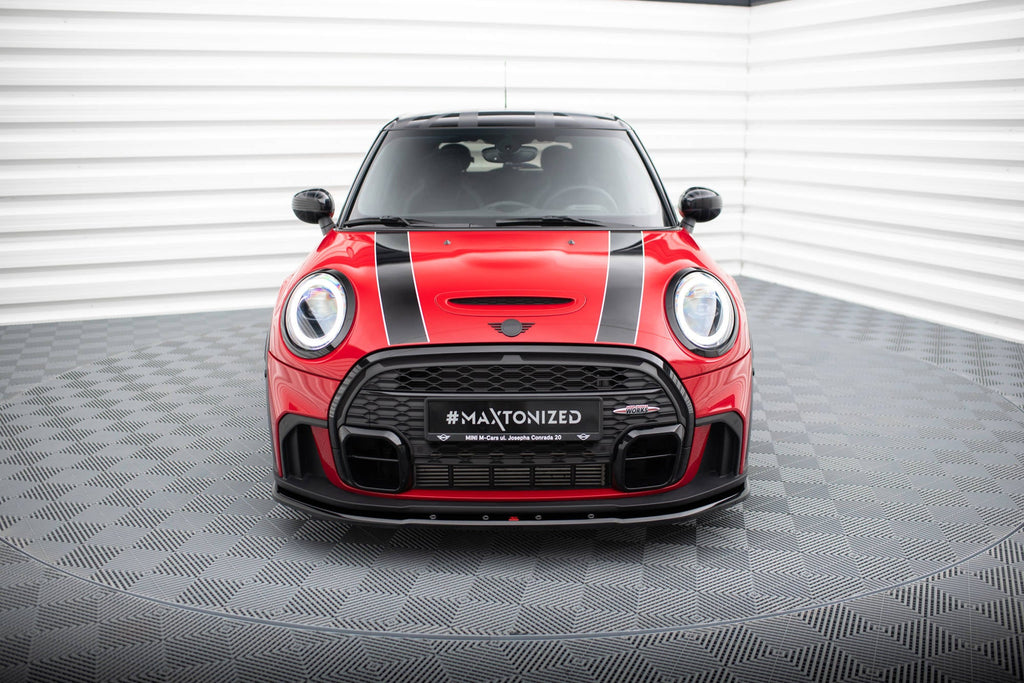 MAXTON DESIGN FRONT SPLITTER V.1 MINI COOPER S JOHN COOPER WORKS F56 FACELIFT