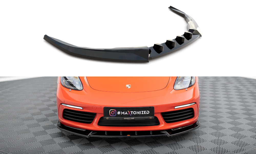 MAXTON DESIGN FRONT SPLITTER V.1 PORSCHE 718 CAYMAN 982C