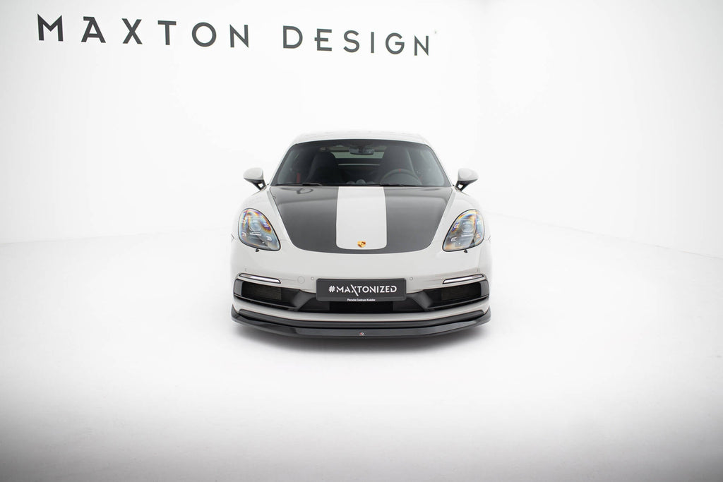 MAXTON DESIGN Front Splitter V.1 Porsche 718 Cayman GTS 982c
