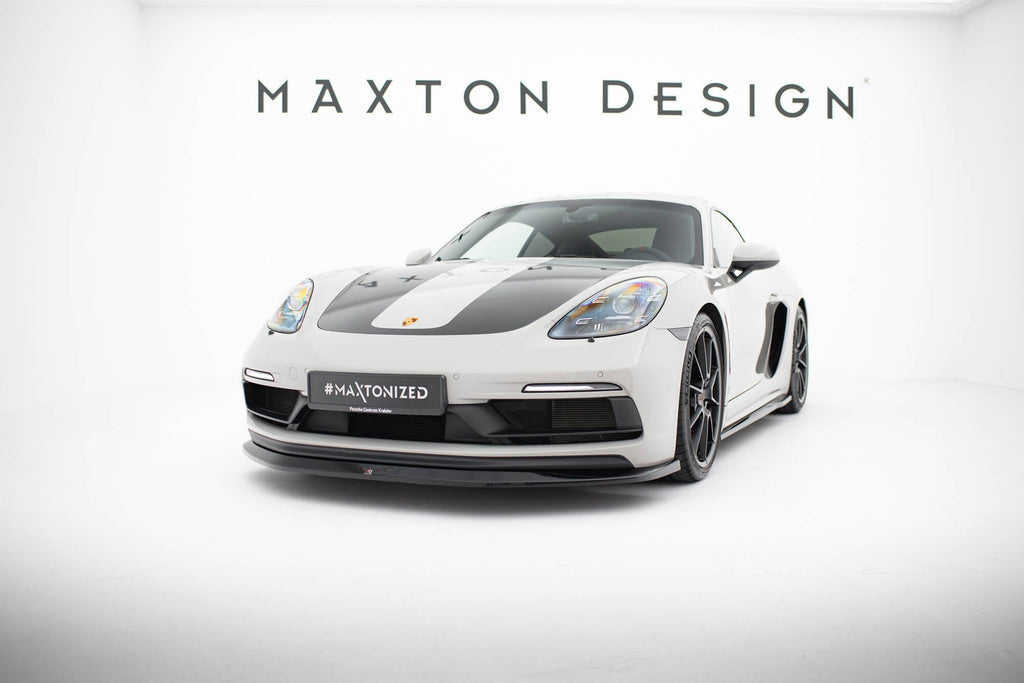 MAXTON DESIGN Front Splitter V.1 Porsche 718 Cayman GTS 982c