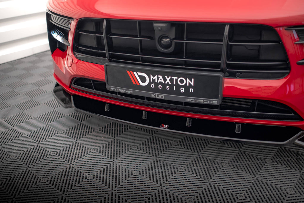 MAXTON DESIGN FRONT SPLITTER V.1 PORSCHE MACAN MK1 FACELIFT