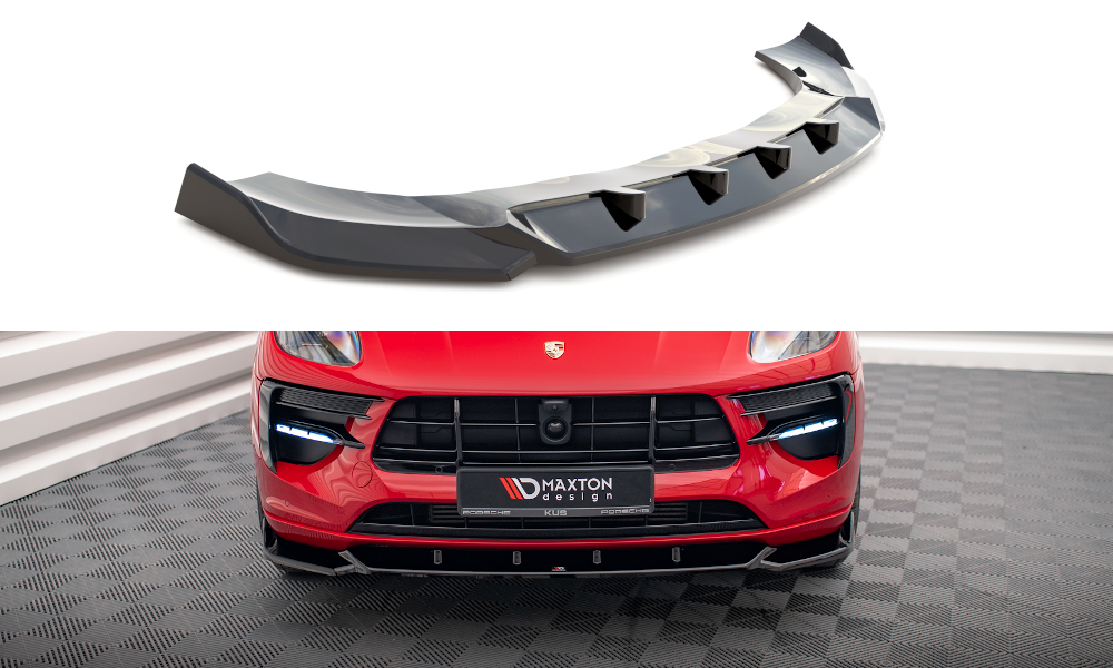 MAXTON DESIGN FRONT SPLITTER V.1 PORSCHE MACAN MK1 FACELIFT