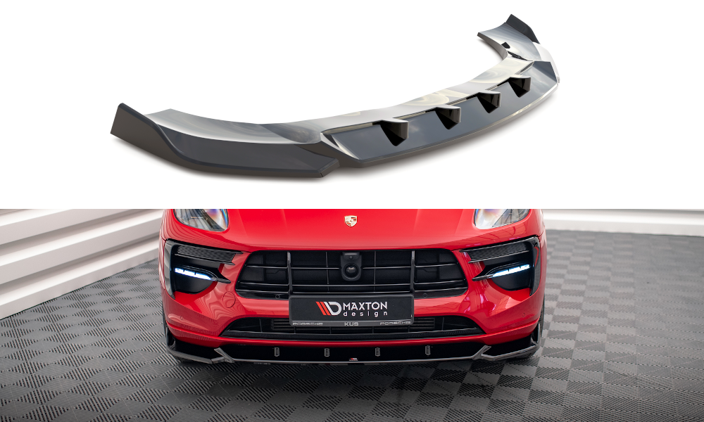 MAXTON DESIGN Front Splitter V.1 Porsche Macan GTS / Sport Design Mk1 Facelift