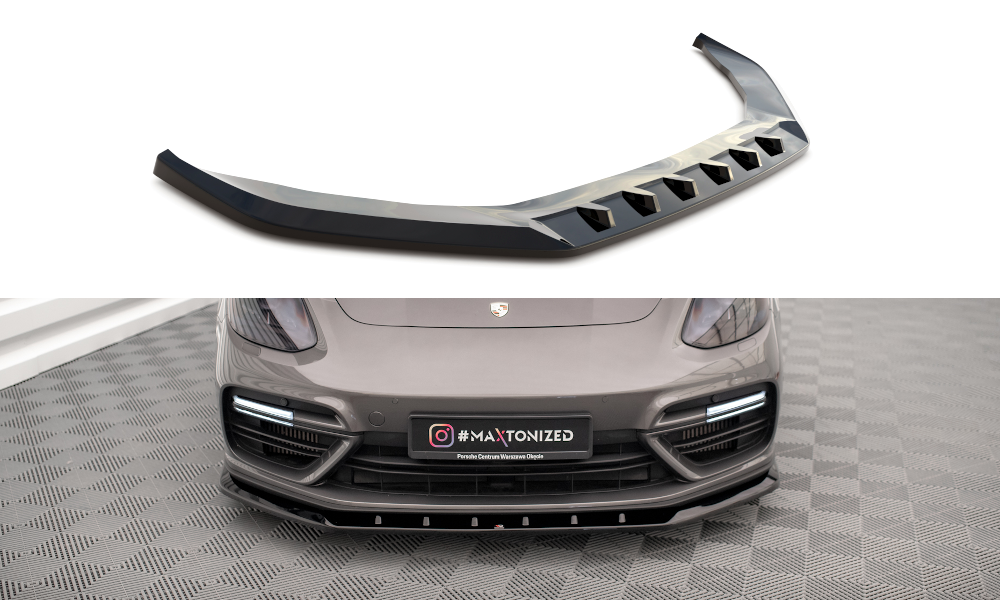 MAXTON DESIGN FRONT SPLITTER V.1 PORSCHE PANAMERA Turbo S E-HYBRID 971