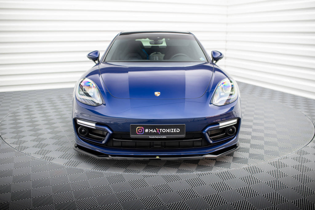 MAXTON DESIGN FRONT SPLITTER V.1 PORSCHE PANAMERA E-HYBRID 971 FACELIFT