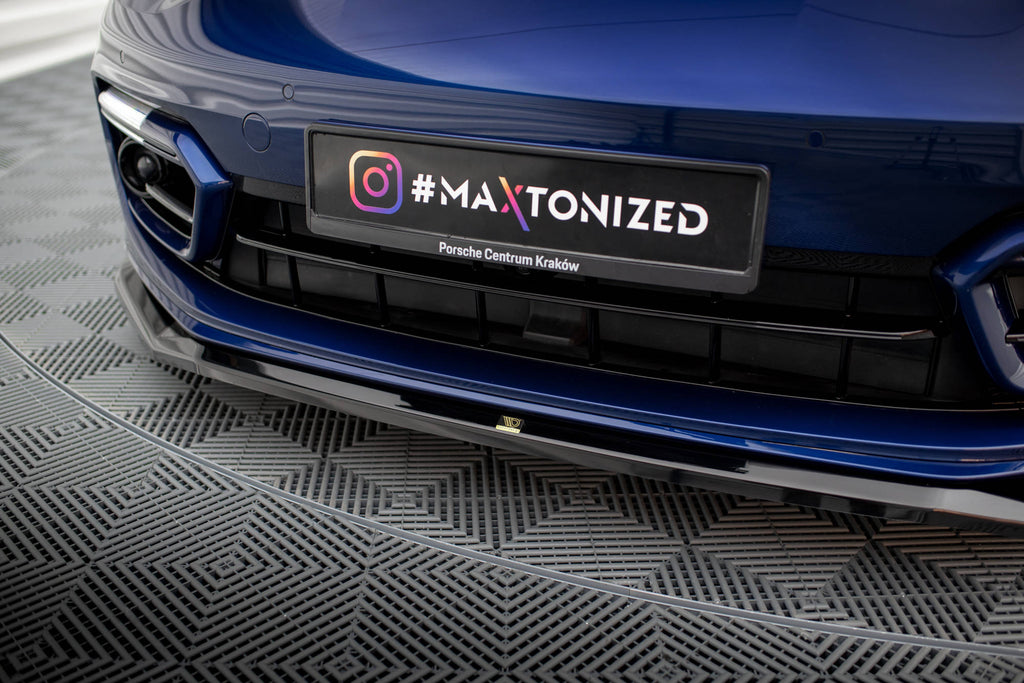 MAXTON DESIGN FRONT SPLITTER V.1 PORSCHE PANAMERA E-HYBRID 971 FACELIFT