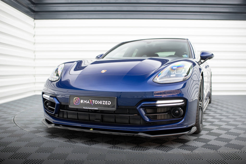 MAXTON DESIGN FRONT SPLITTER V.1 PORSCHE PANAMERA E-HYBRID 971 FACELIFT