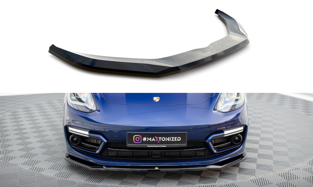 MAXTON DESIGN FRONT SPLITTER V.1 PORSCHE PANAMERA E-HYBRID 971 FACELIFT