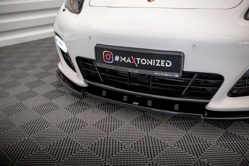 MAXTON DESIGN FRONT SPLITTER V.1 PORSCHE PANAMERA TURBO 970