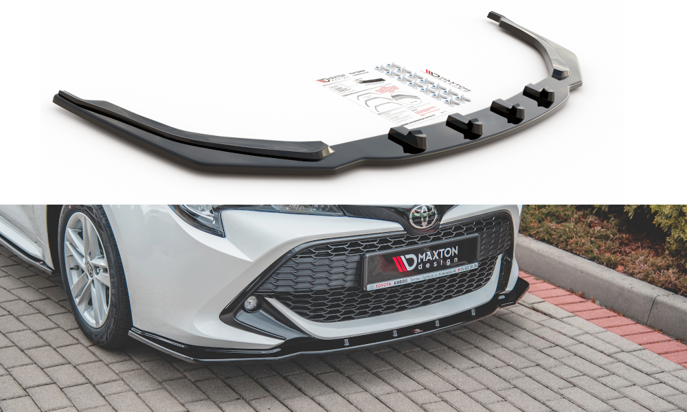 MAXTON DESIGN FRONT SPLITTER V.1 TOYOTA COROLLA HATCHBACK MK12