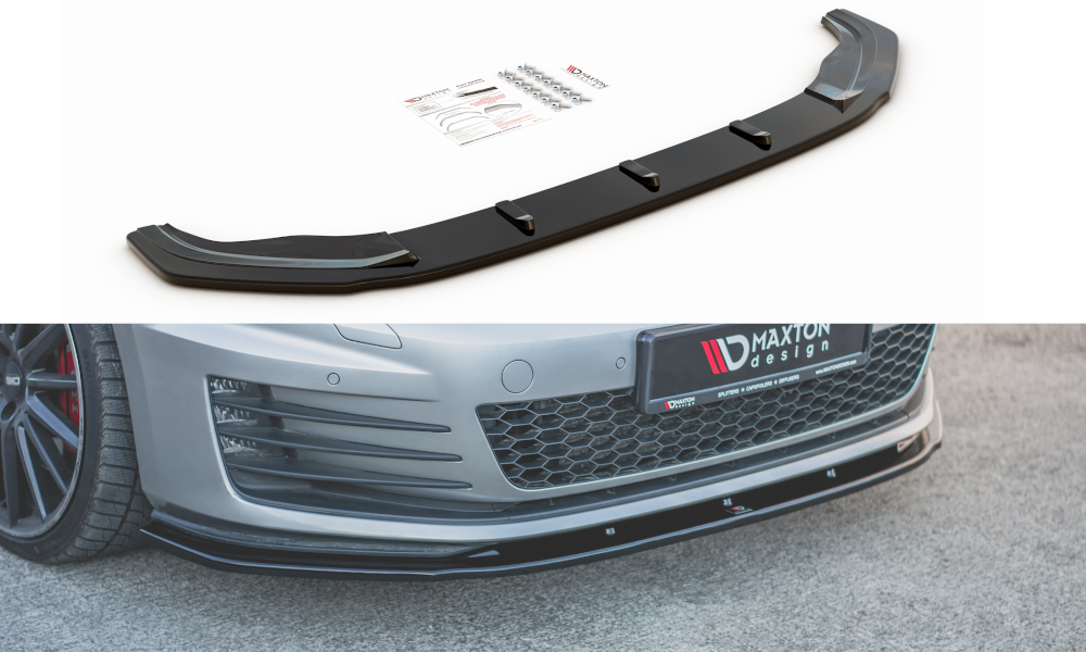 MAXTON DESIGN FRONT SPLITTER V.1 VW GOLF 7 GTI