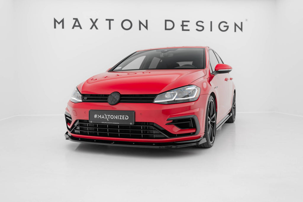 MAXTON DESIGN FRONT SPLITTER V.1 VW GOLF VII R (FACELIFT)