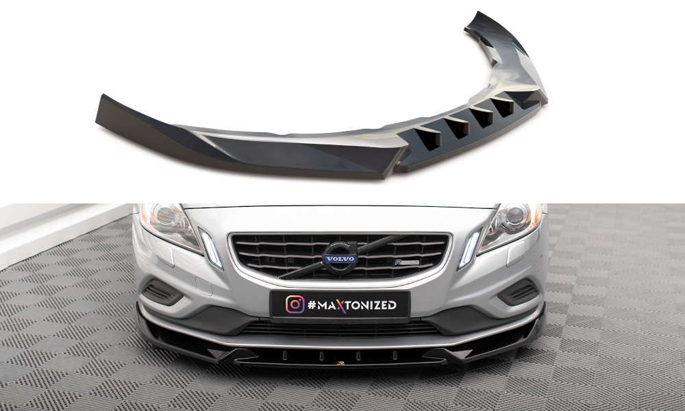 MAXTON DESIGN FRONT SPLITTER V.1 VOLVO S60 R-DESIGN MK2