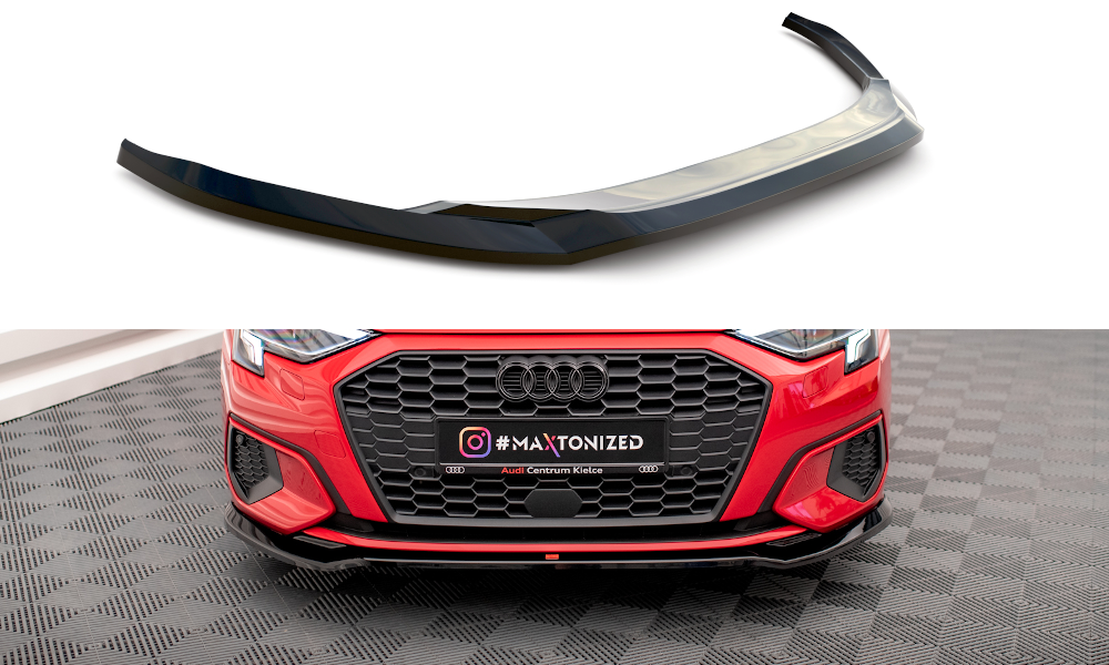 MAXTON DESIGN FRONT SPLITTER V.2 AUDI A3 8Y