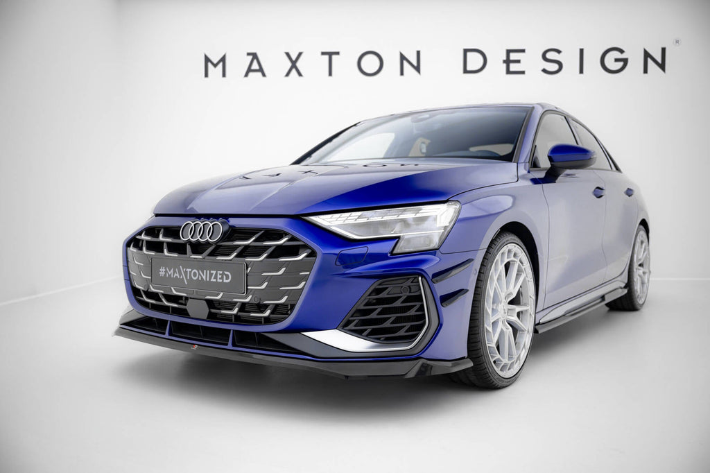 MAXTON DESIGN Front Splitter V.2 Audi A3 S-Line Sedan / S3 Sedan 8Y Facelift