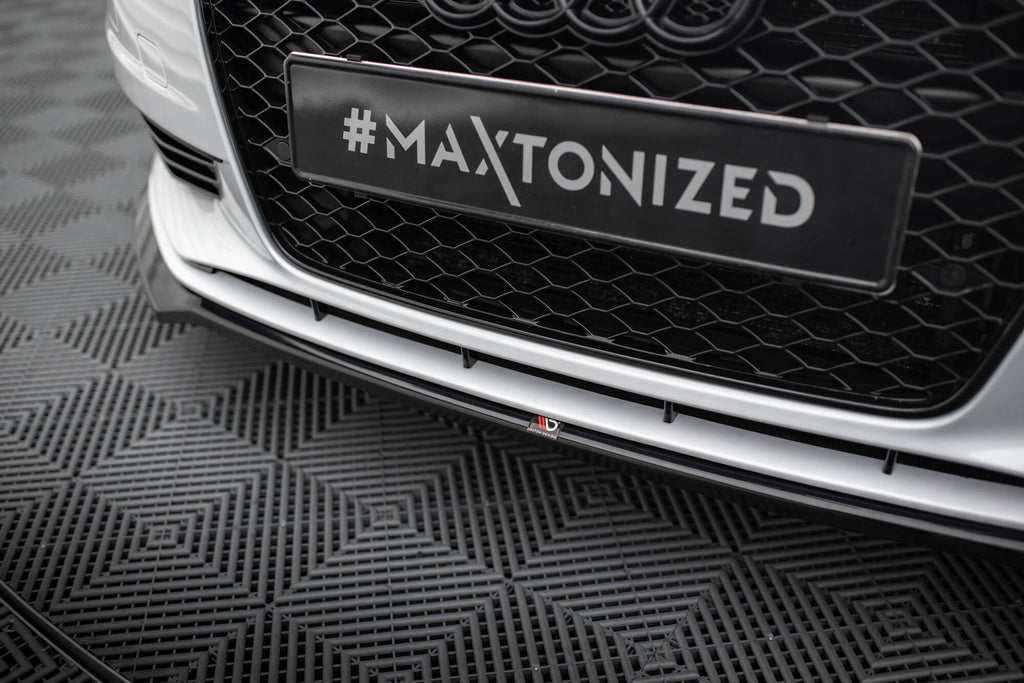 MAXTON DESIGN Front Splitter V.2 Audi A3 Sedan 8V