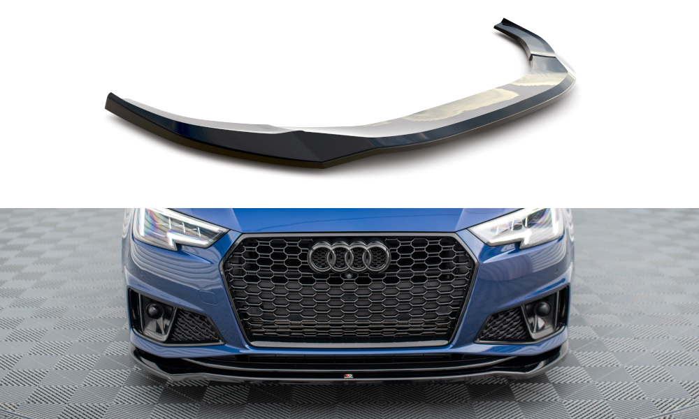 MAXTON DESIGN FRONT SPLITTER V.2 AUDI S4 / A4 S-LINE (US MY2019)