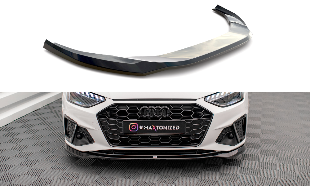 MAXTON DESIGN FRONT SPLITTER V.2 AUDI A4 S-LINE / S4 B9 FACELIFT