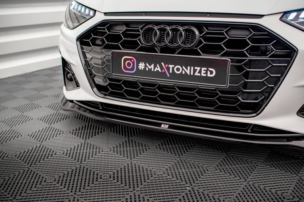 MAXTON DESIGN FRONT SPLITTER V.2 AUDI A4 S-LINE / S4 B9 FACELIFT