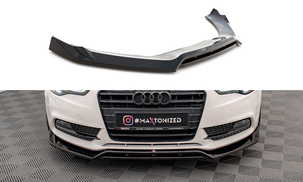 MAXTON DESIGN FRONT SPLITTER V.2 AUDI A5 COUPE 8T FACELIFT